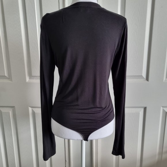 Wilfred Free Somer Bodysuit Long-Sleeve Thong Bodysuit Size L - Picture 3 of 6